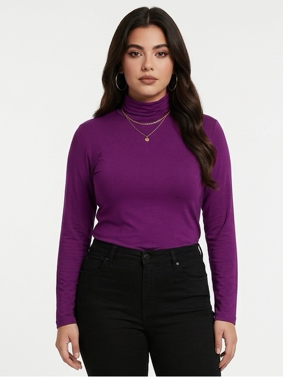 Amazon Tops - NWT Amazon SZ XL rose pink mock neck turtleneck/bust 42”-52”